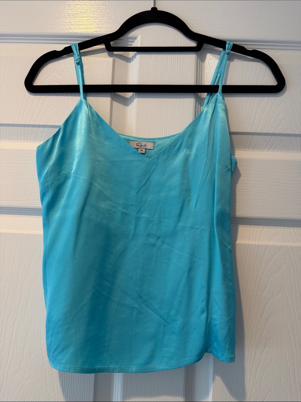 Rails Turquoise Satin Camisole with Adjustable Straps
